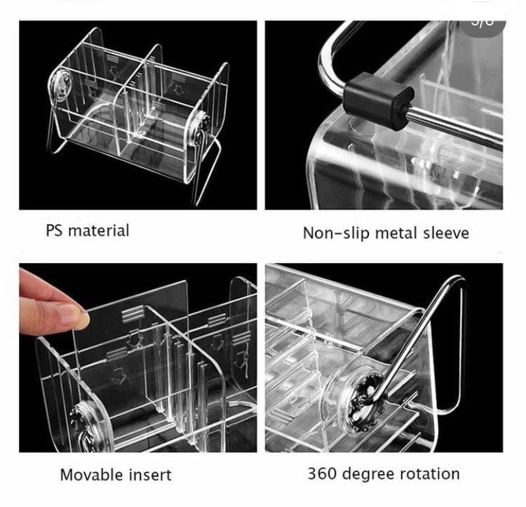 Acrylic Clear Remote Control Holder, 360 Rotating Desktop Makeup Cosmetic Storage Box, Glasses Sundries Organizer Acrylic Clear Remote Control Holder, 360 Rotating Desktop Makeup Cosmetic Storage Box, Glasses Sundries Organizer